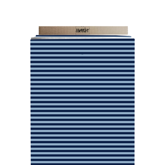 VORBESTELLUNG | HUNDESERIE | STREIFEN FEIN | NAVY / HELLBLAU