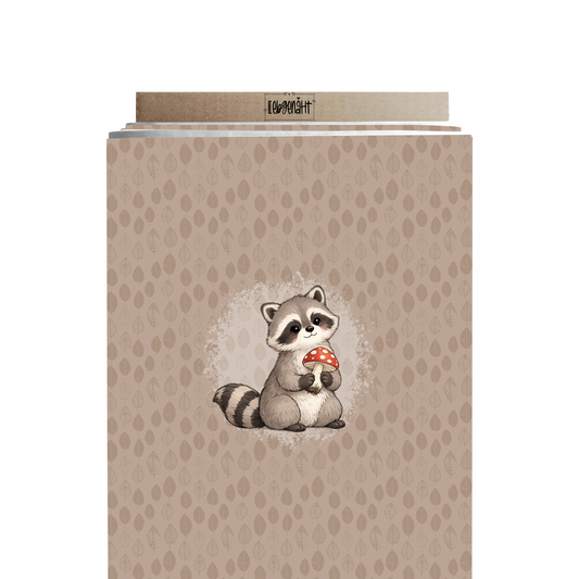 VORBESTELLUNG | HERBSTTIERE | PANEL WASCHBÄR PILZFUND