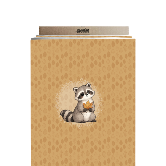VORBESTELLUNG | HERBSTTIERE | PANEL WASCHBÄR HERBSTBLATT