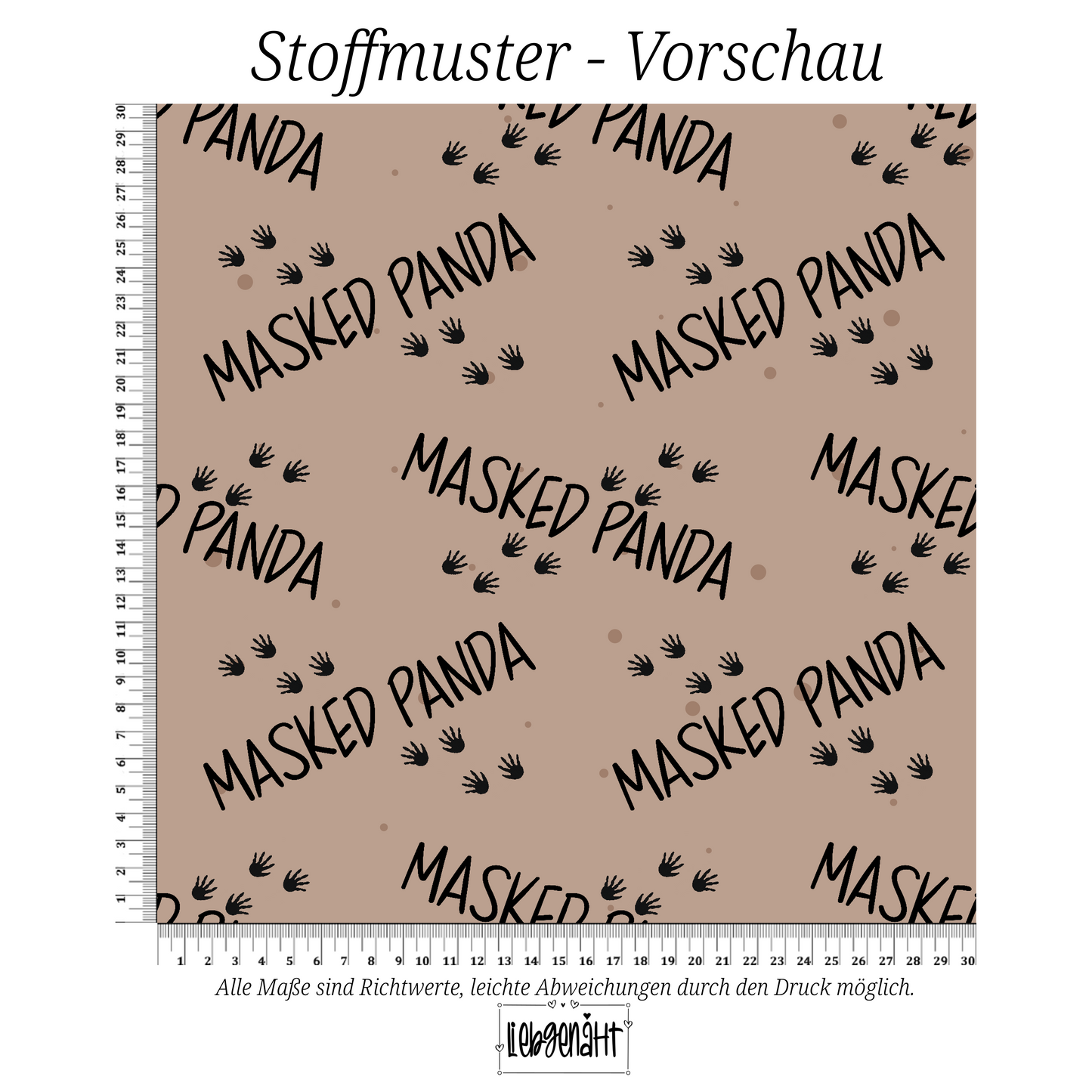 VORBESTELLUNG | HERBSTTIERE | MASKED PANDA - TAUPE