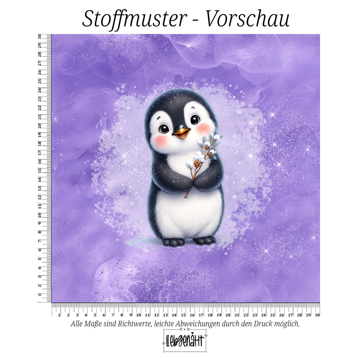 VORBESTELLUNG | WINTERWELT | PANEL PINGUIN FLIEDERZAUBER