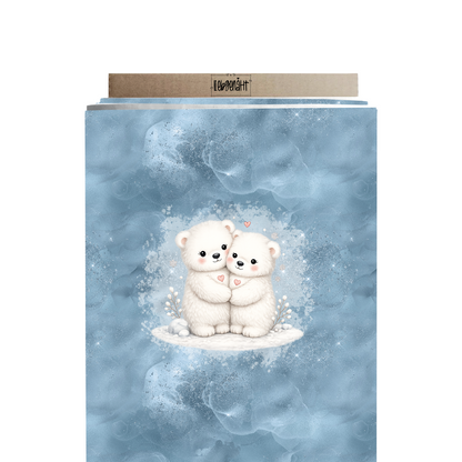 VORBESTELLUNG | WINTERWELT | PANEL KUSCHELBÄR EISBLAU