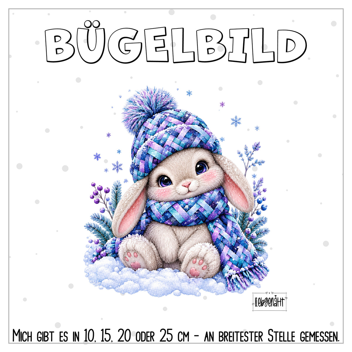 VORBESTELLUNG | BÜGELBILD | WINTERHASE