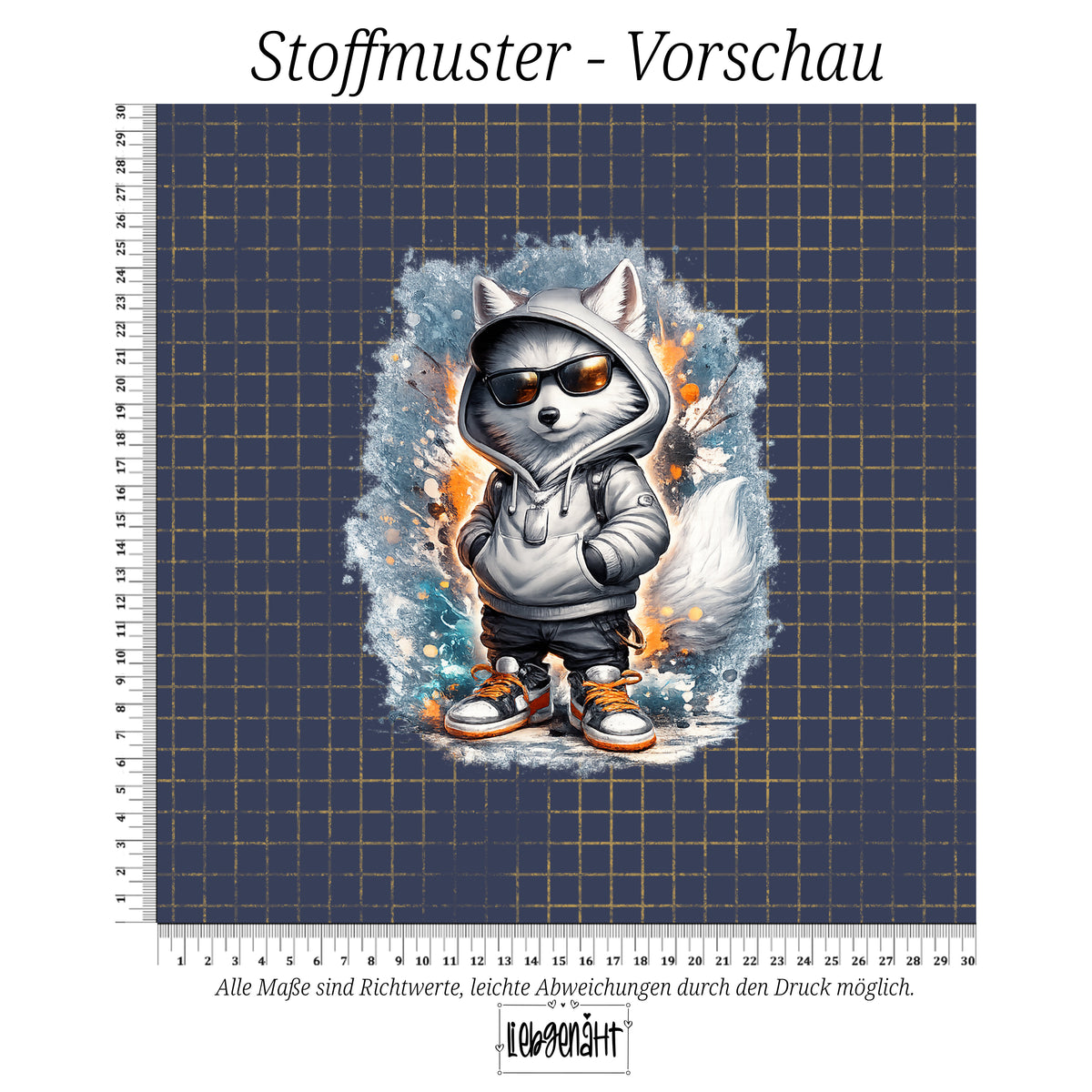 VORBESTELLUNG | WINTERWELT | PANEL FUCHS COOL GOLDGITTER