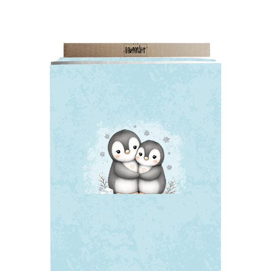 VORBESTELLUNG | WINTERWELT | PANEL KUSCHELPINGUIN FROSTHAUCH