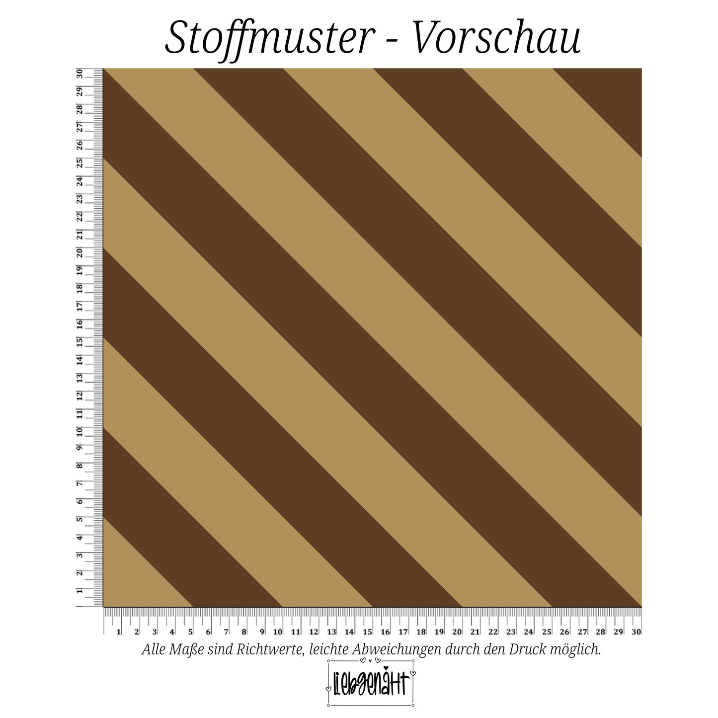 VORBESTELLUNG | HERBSTZEIT | DIAGONALSTREIFEN - OCKERBRAUN