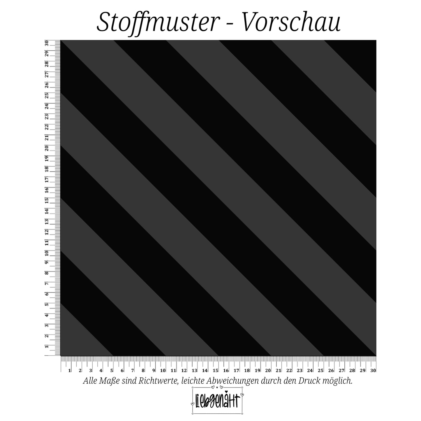VORBESTELLUNG | HERBSTZEIT | DIAGONALSTREIFEN - SCHWARZGRAU