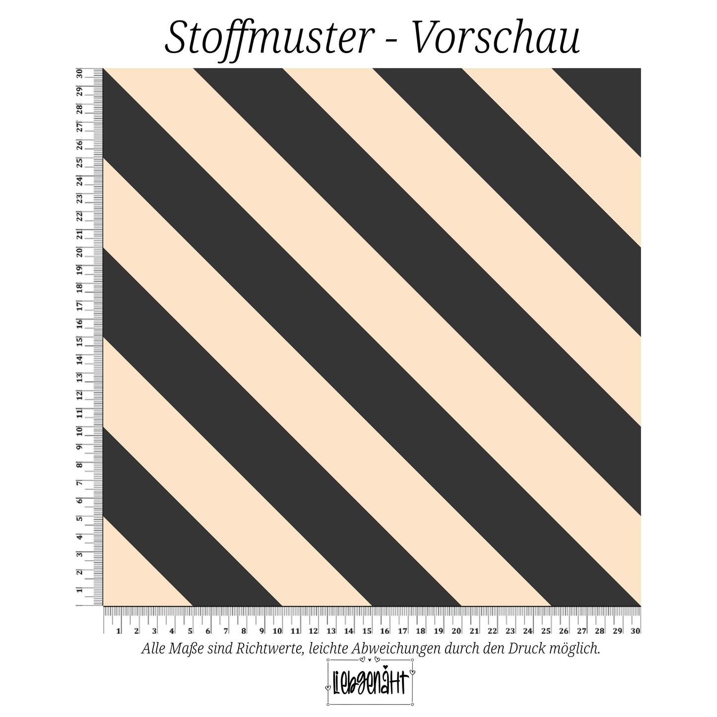 VORBESTELLUNG | HERBSTZEIT | DIAGONALSTREIFEN - CREME