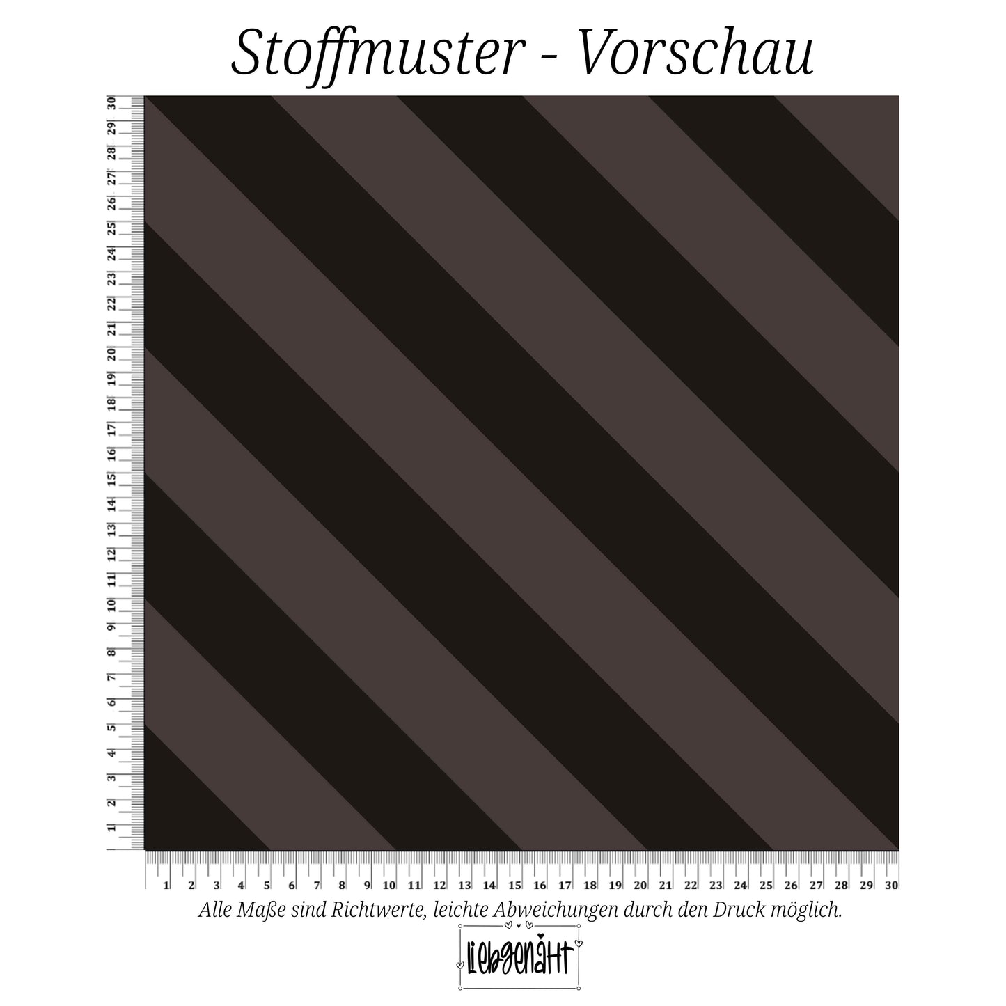 VORBESTELLUNG | HERBSTZEIT | DIAGONALSTREIFEN - GRAPHITBRAUN