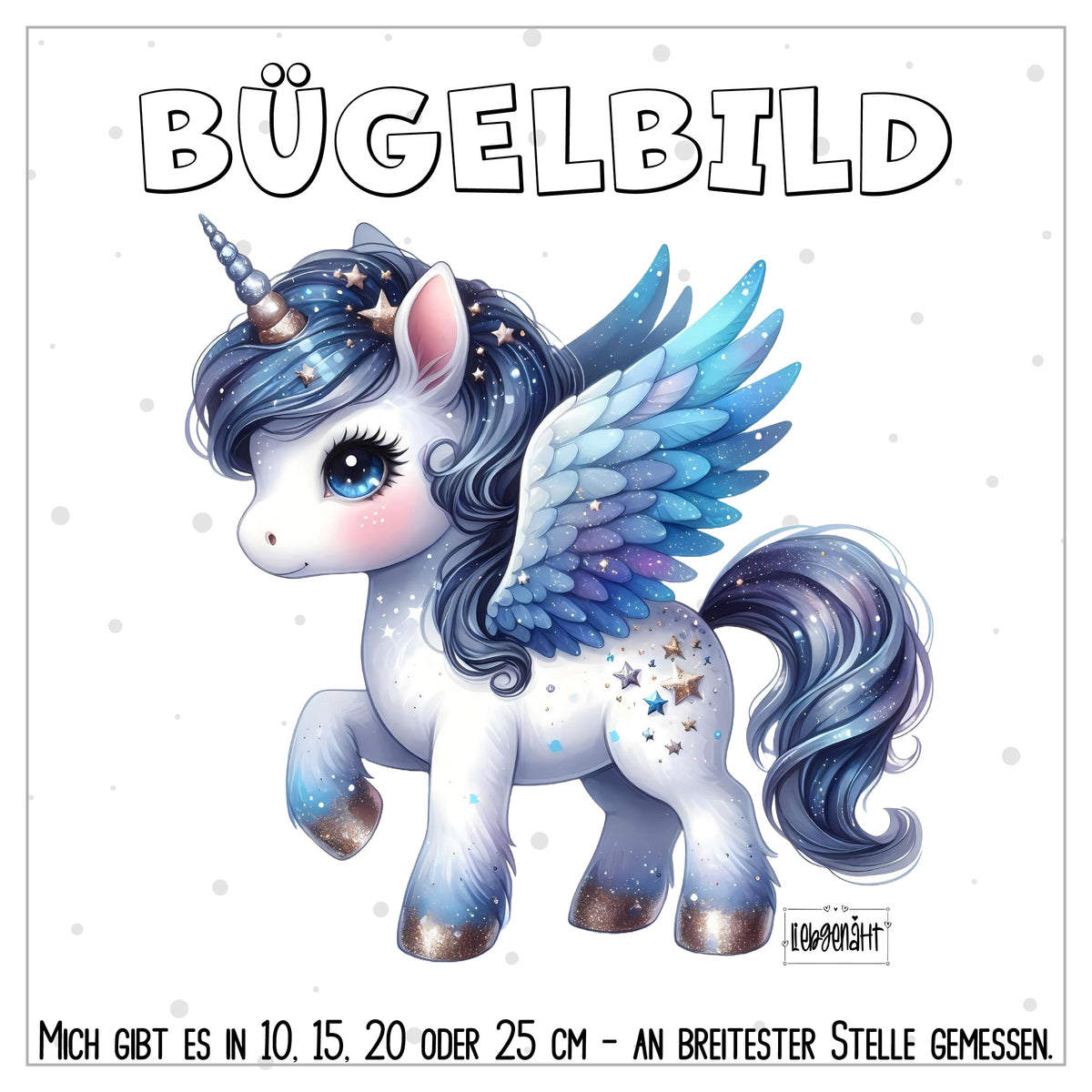 VORBESTELLUNG | BÜGELBILD | WINTER EINHORN 2