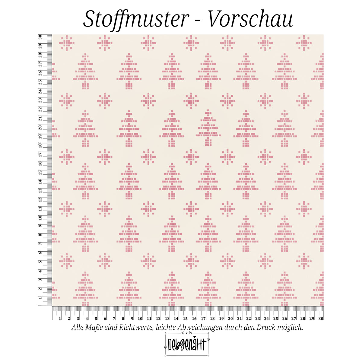 VORBESTELLUNG | WINTERHARMONIE | STRICKBÄUMCHEN ROSA