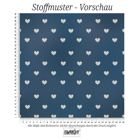 VORBESTELLUNG | WINTERHARMONIE | STRICKHERZEN NACHTBLAU