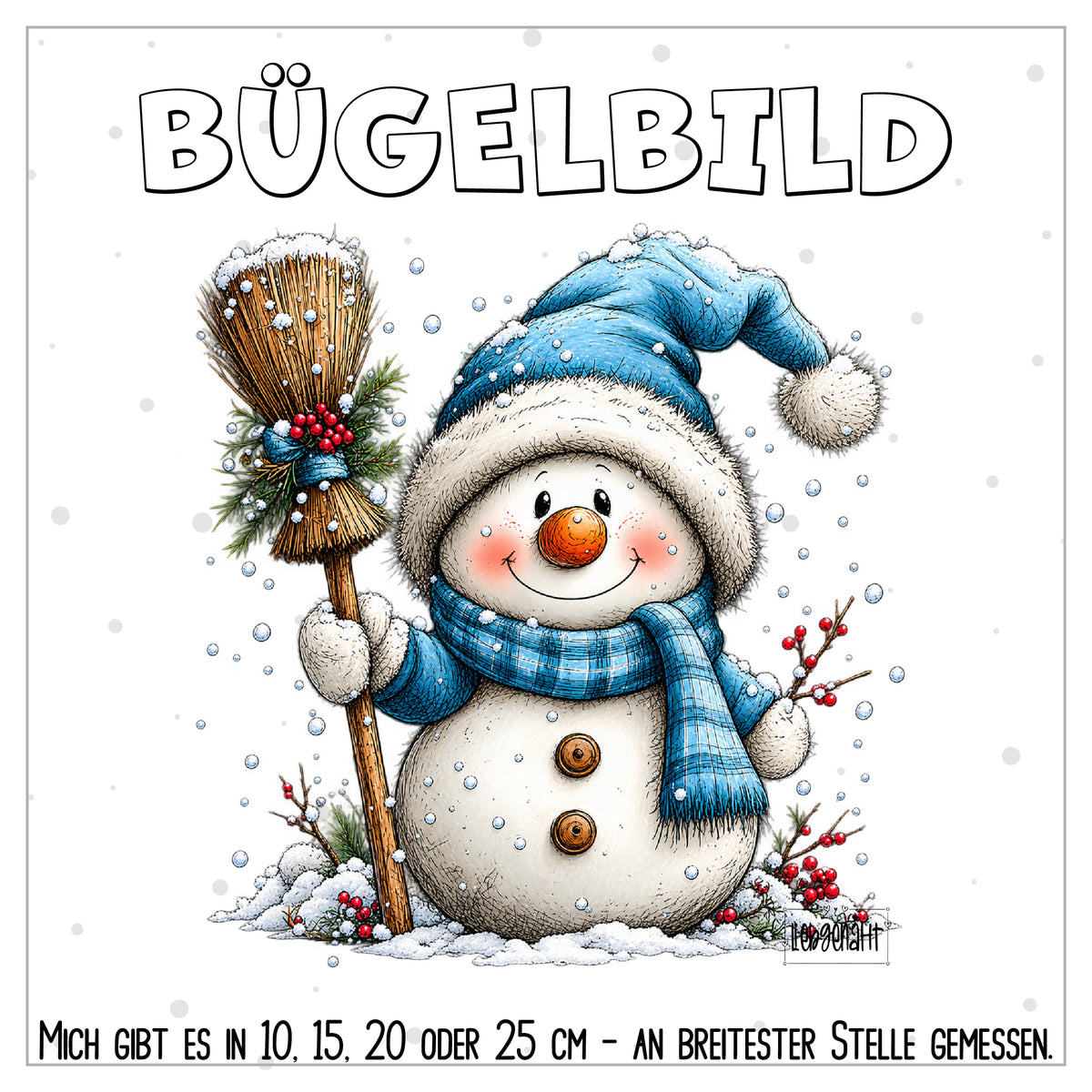 VORBESTELLUNG | BÜGELBILD | SCHNEEMANN 4
