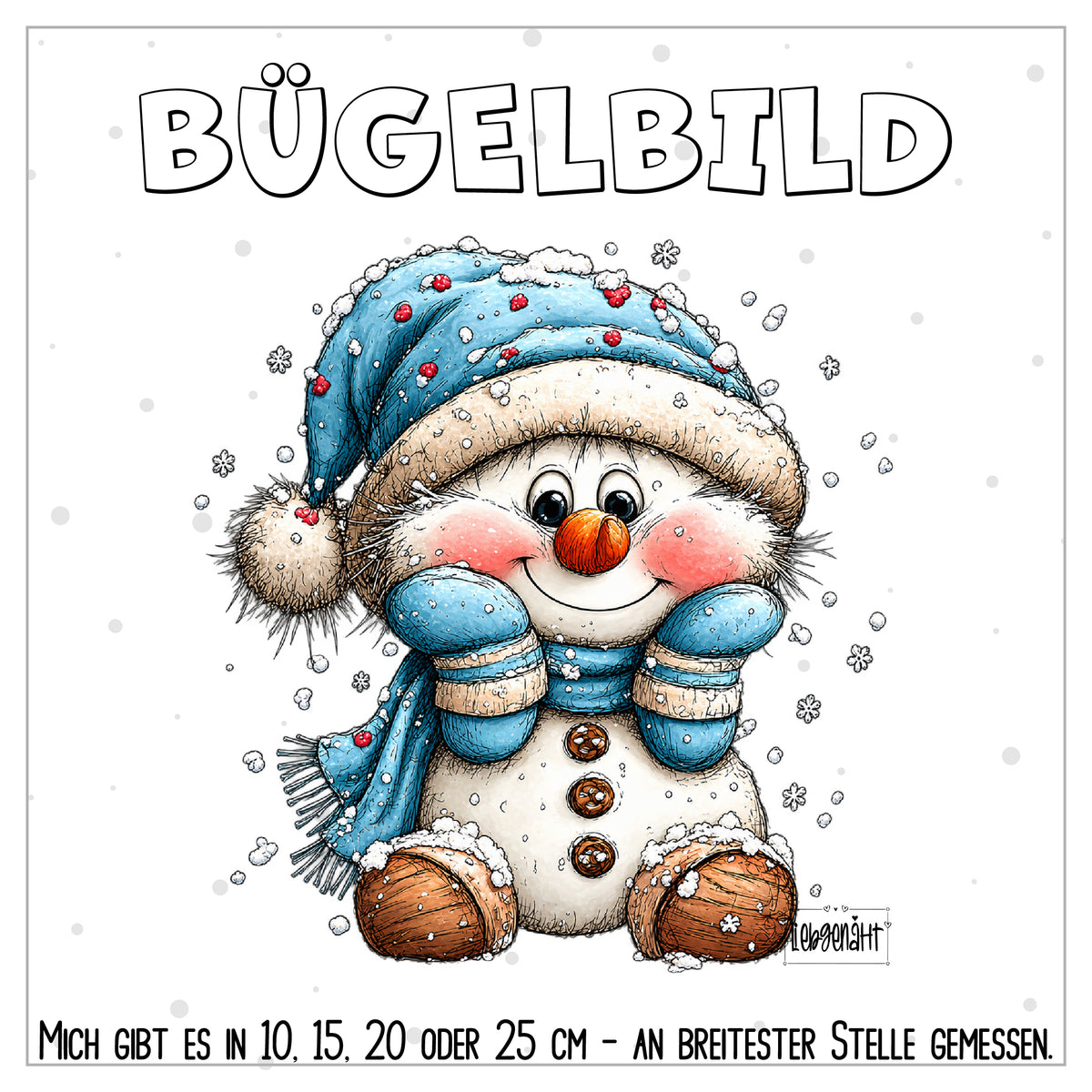 VORBESTELLUNG | BÜGELBILD | SCHNEEMANN 5