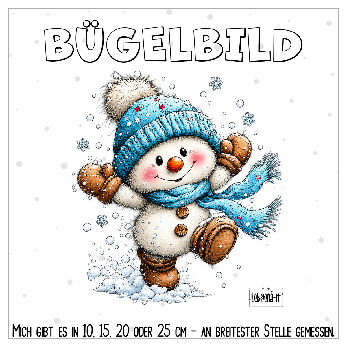 VORBESTELLUNG | BÜGELBILD | SCHNEEMANN 7