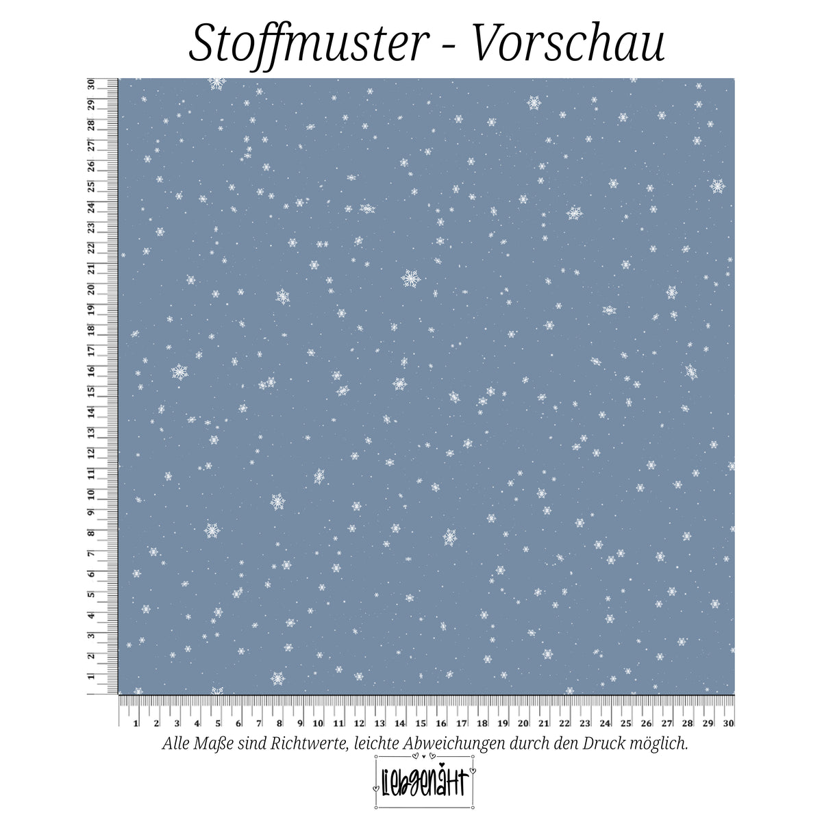 VORBESTELLUNG | WINTERTIERE | KOMBI SCHNEEFLOCKEN EISBLAU