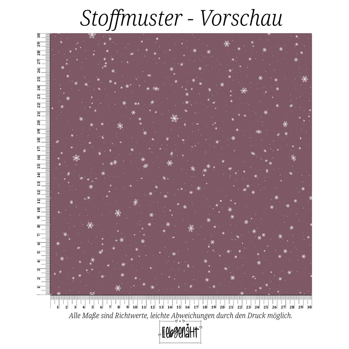 VORBESTELLUNG | WINTERTIERE | KOMBI SCHNEEFLOCKEN MAUVE
