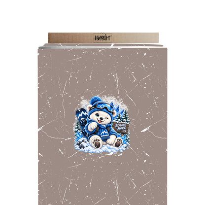 VORBESTELLUNG | WINTERTIERE | PANEL EISBÄR EXPLORE GRUNGE TAUPE