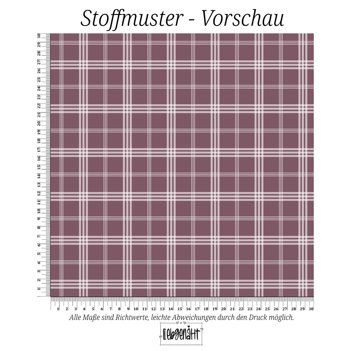 VORBESTELLUNG | WINTERWELT | KOMBI KARO MAUVE
