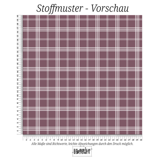 VORBESTELLUNG | WINTERWELT | KOMBI KARO MAUVE