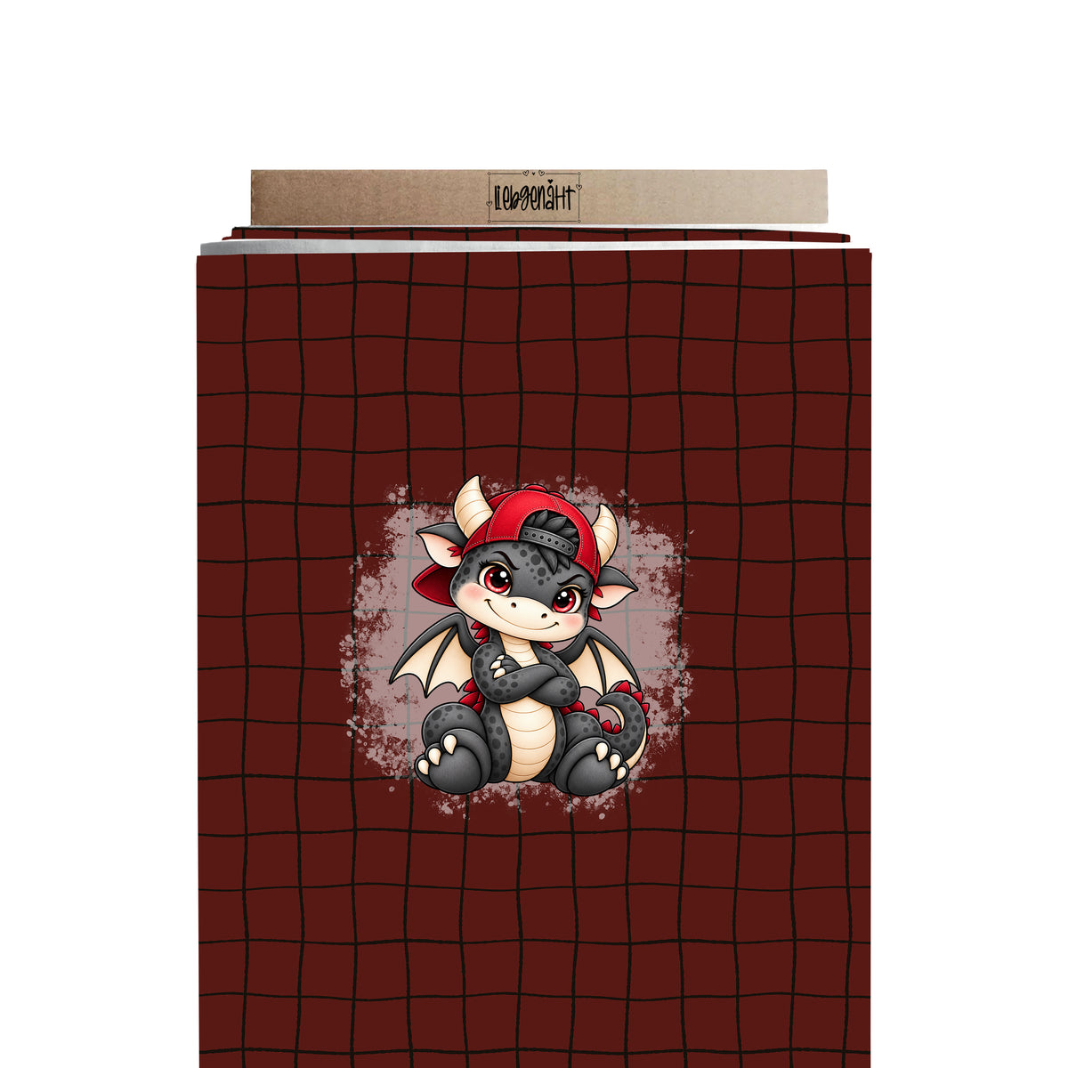 VORBESTELLUNG | FABELGETÜMMEL | PANEL | COOLER DRACHE | SITZEND | GRID BORDEAUX