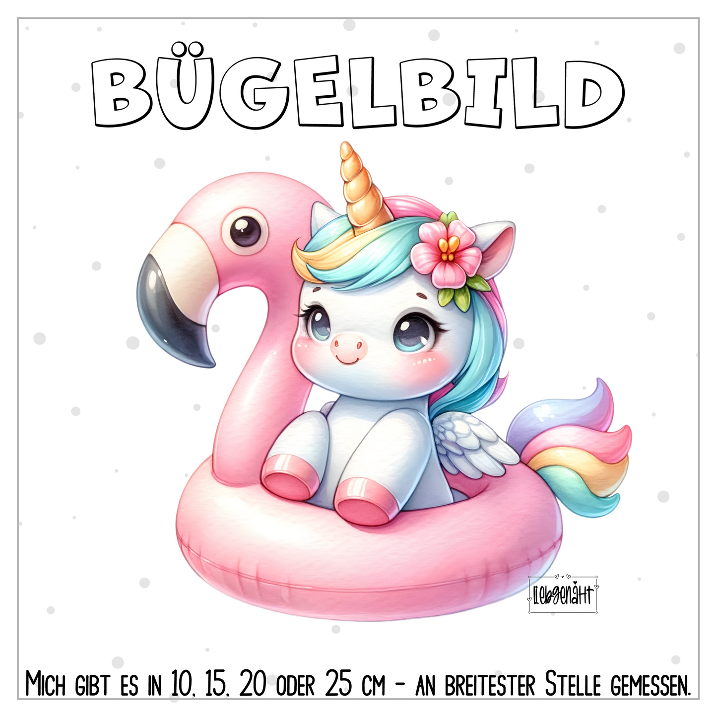 VORBESTELLUNG | BÜGELBILD | SOMMER EINHORN