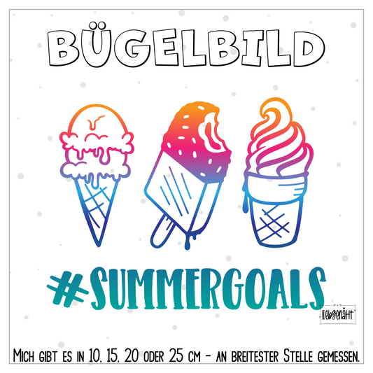VORBESTELLUNG | BÜGELBILD | SUMMERGOALS BUNT