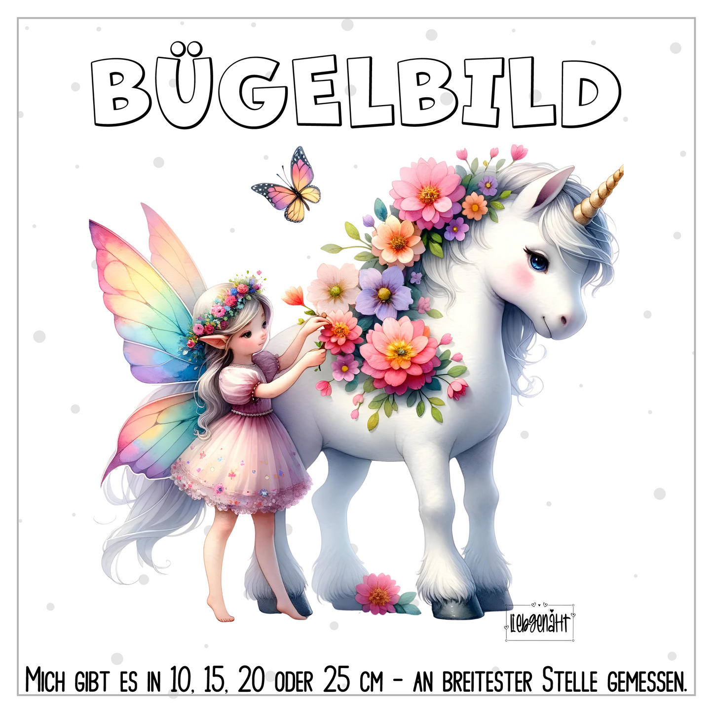 VORBESTELLUNG | BÜGELBILD | EINHORN & FEE