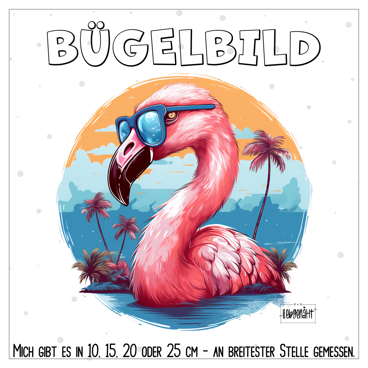 VORBESTELLUNG | BÜGELBILD | COOLER FLAMINGO