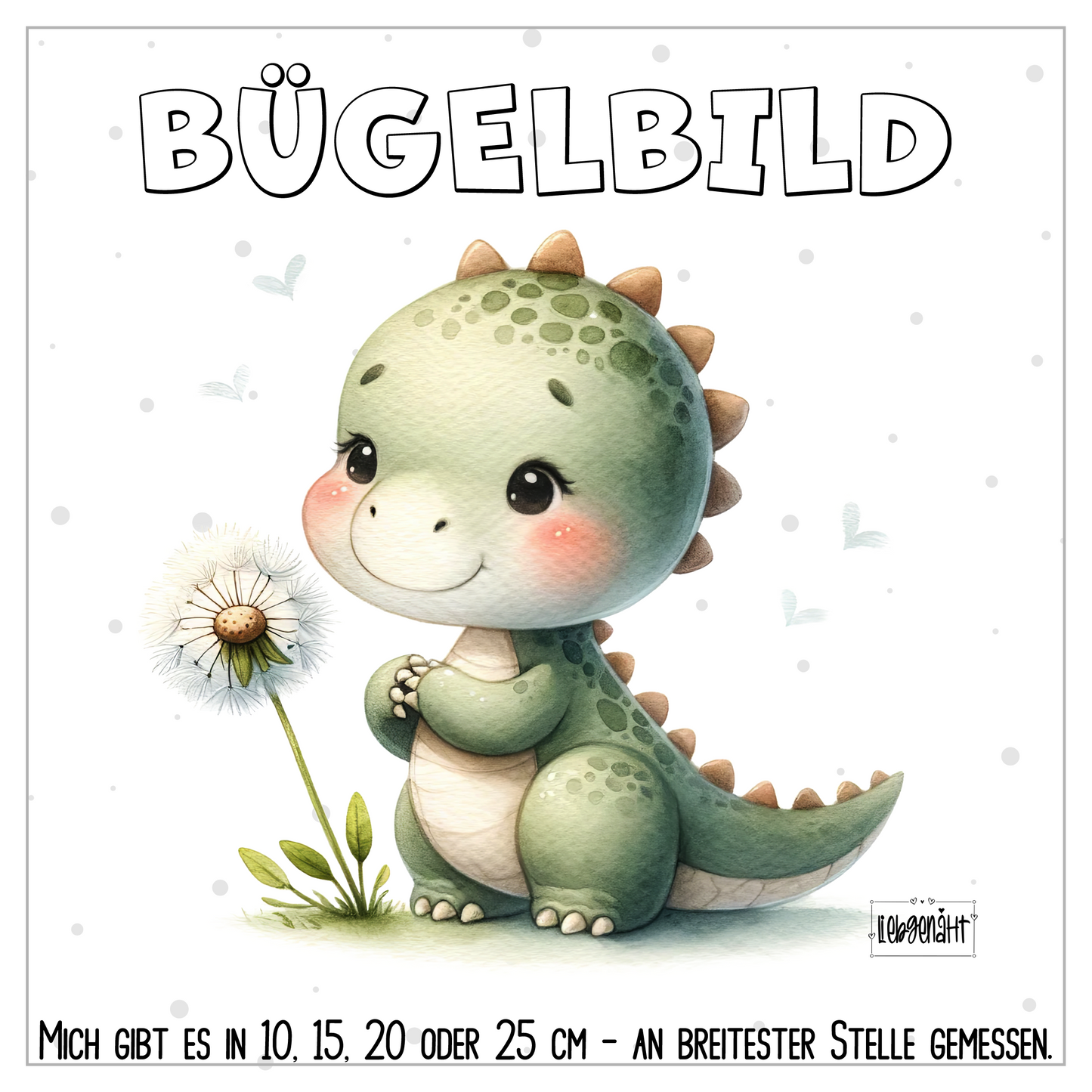 VORBESTELLUNG | BÜGELBILD | SÜßER DINO 2