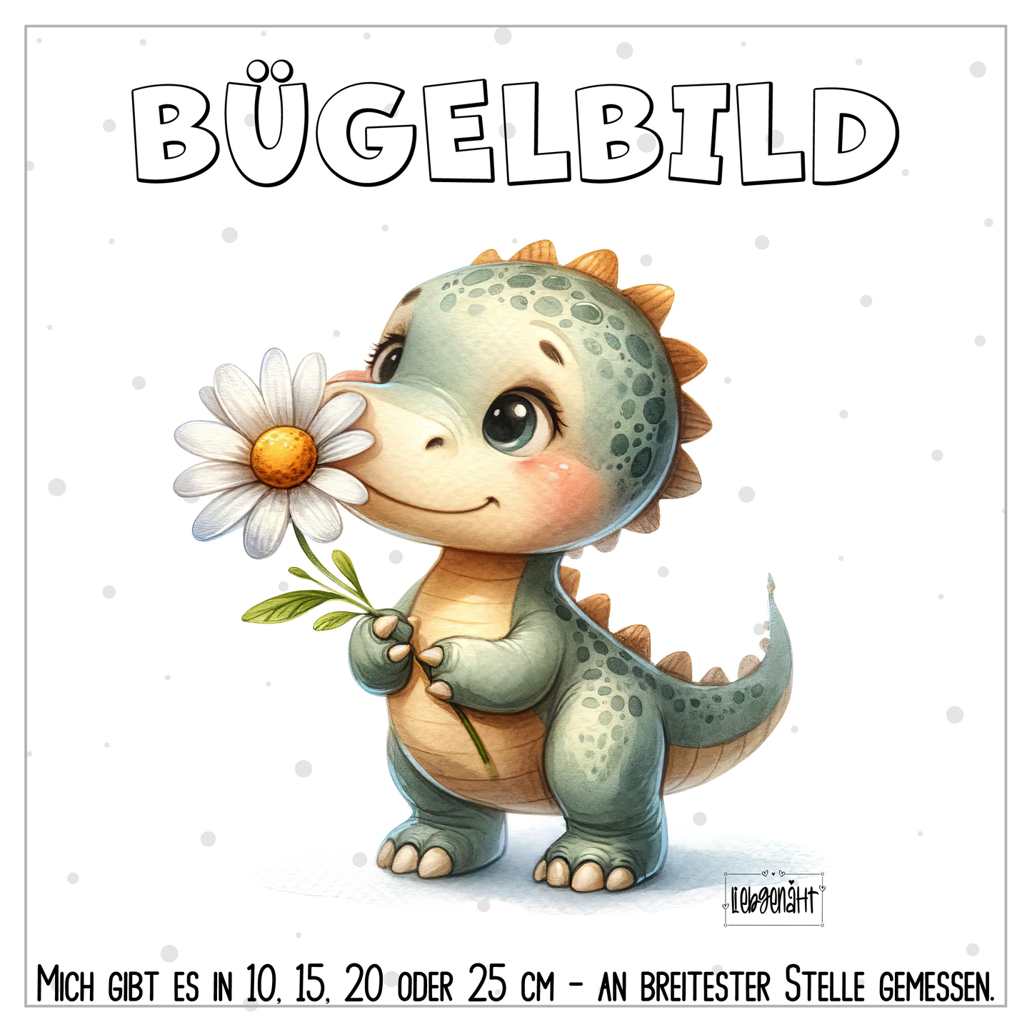 VORBESTELLUNG | BÜGELBILD | SÜßER DINO 3