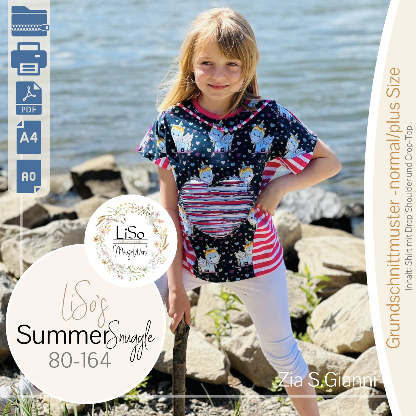 E-BOOK Drop Shoulder Shirt | LiSo`s SummerSnuggle | 80 bis 164