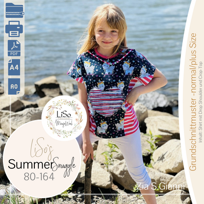 E-BOOK Drop Shoulder Shirt | LiSo`s SummerSnuggle | 80 bis 164