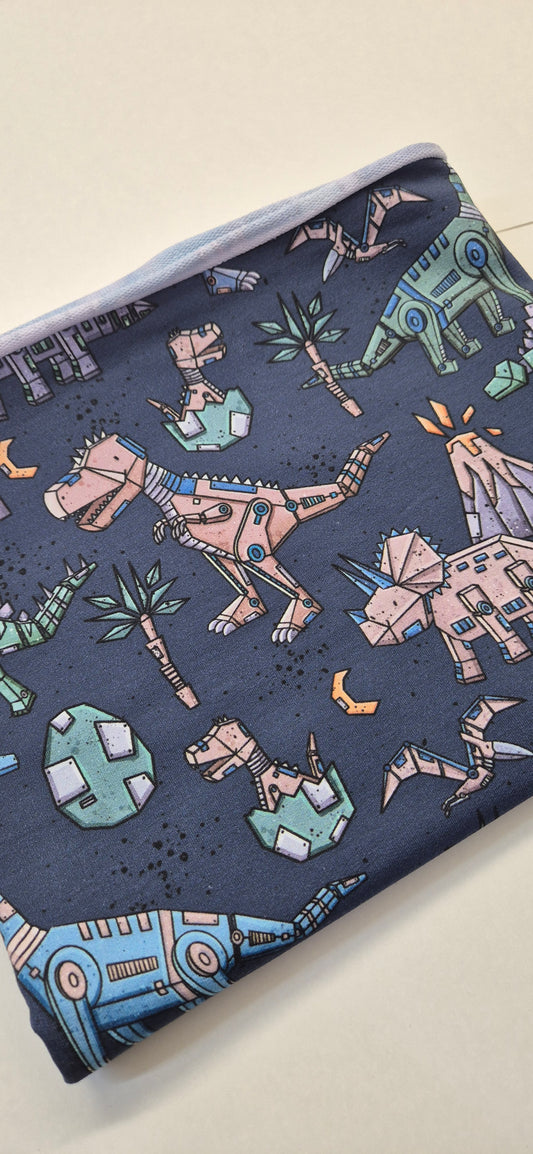 ANDRUCK! Eigenproduktion! Dino - Katzengold - French Terry - 0,5m x VB