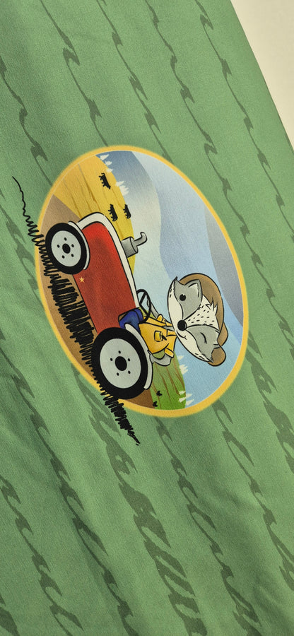 B-WARE! RESTSTÜCK! Farmer Dachs - Moosgrün - Panel - GROWI - Jersey