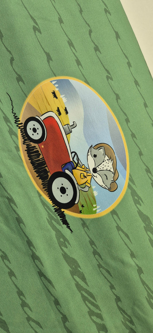 B-WARE! RESTSTÜCK! Farmer Dachs - Moosgrün - Panel - GROWI - Jersey