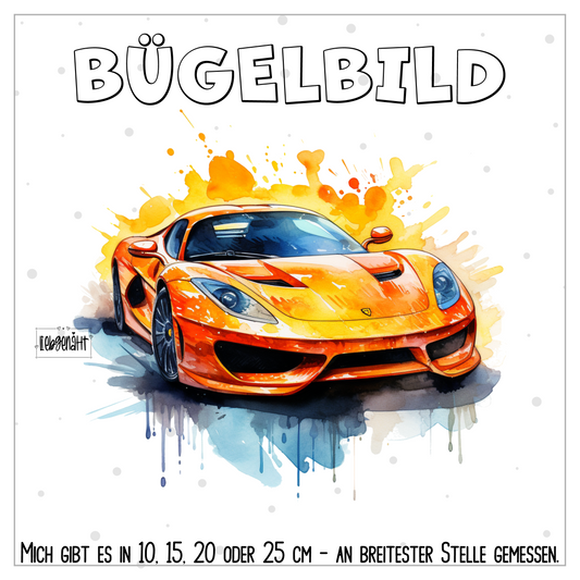 VORBESTELLUNG | BÜGELBILD | SPORTWAGEN 3