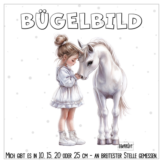 VORBESTELLUNG | BÜGELBILD | MÄDCHEN MIT PFERD