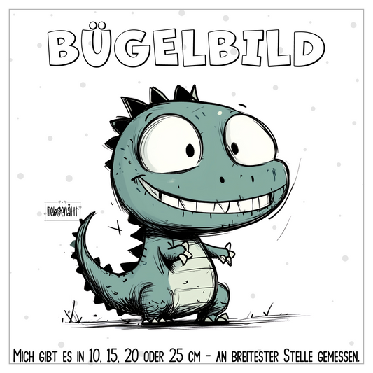 VORBESTELLUNG | BÜGELBILD | FRECHER DINO