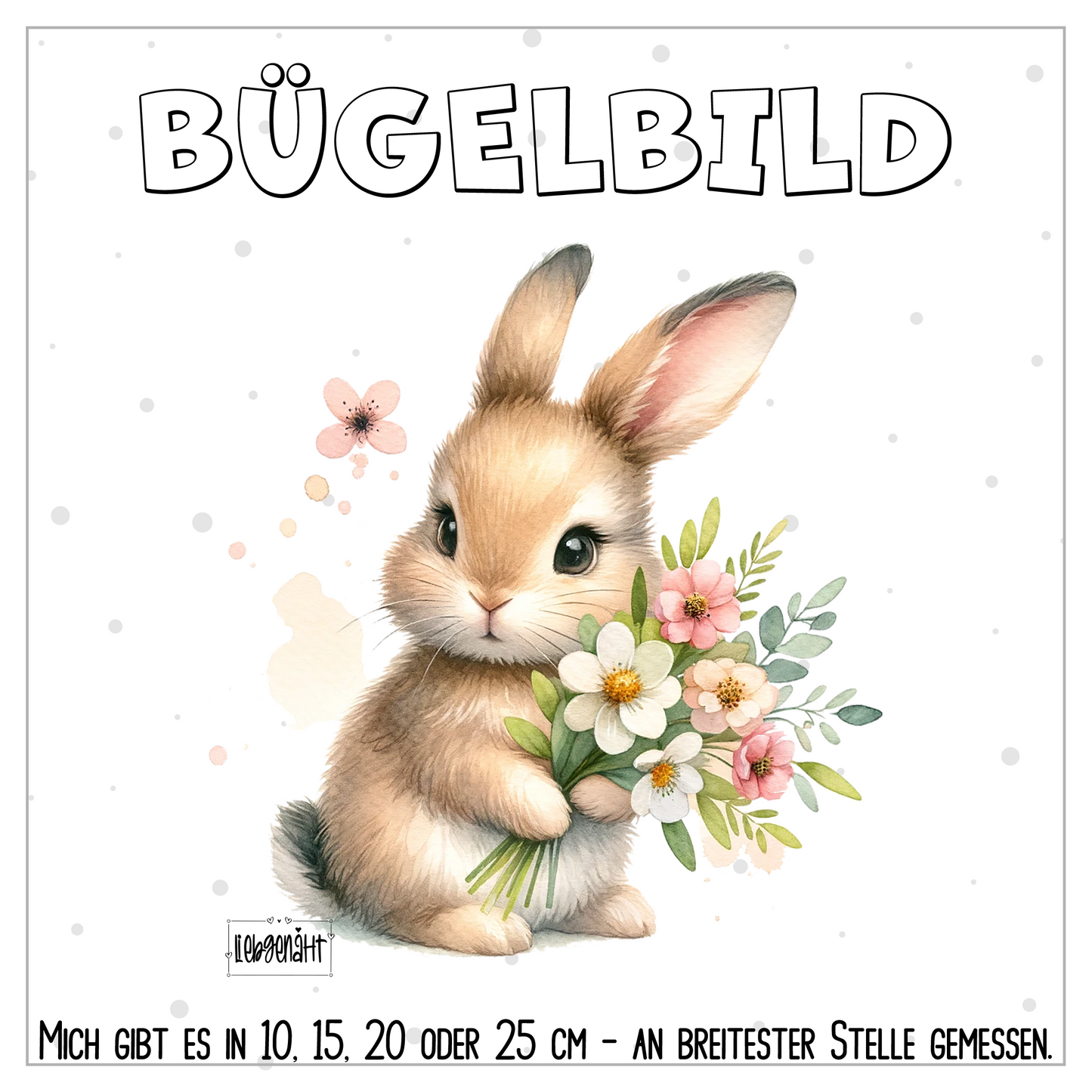 VORBESTELLUNG | BÜGELBILD | SÜßER HASE