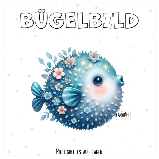 Kugelfisch - 20 cm - Glitzer