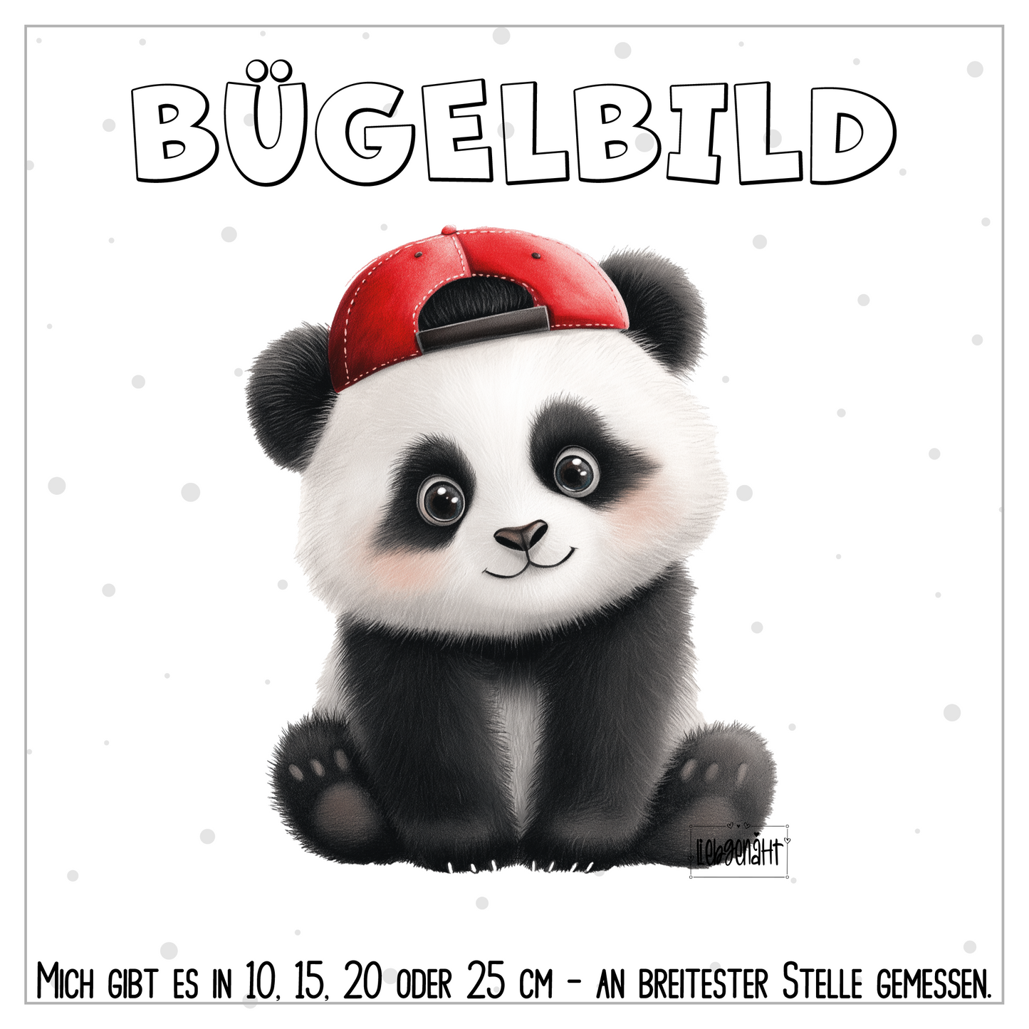 VORBESTELLUNG | BÜGELBILD | PANDA CAP