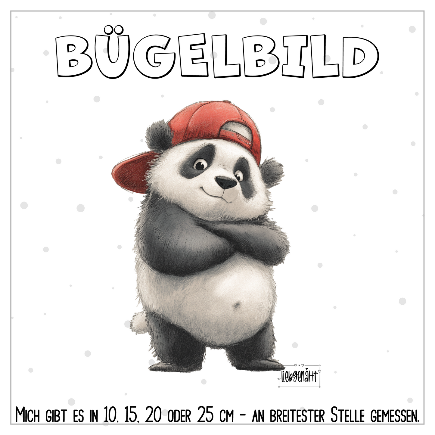 VORBESTELLUNG | BÜGELBILD | PANDA COOL