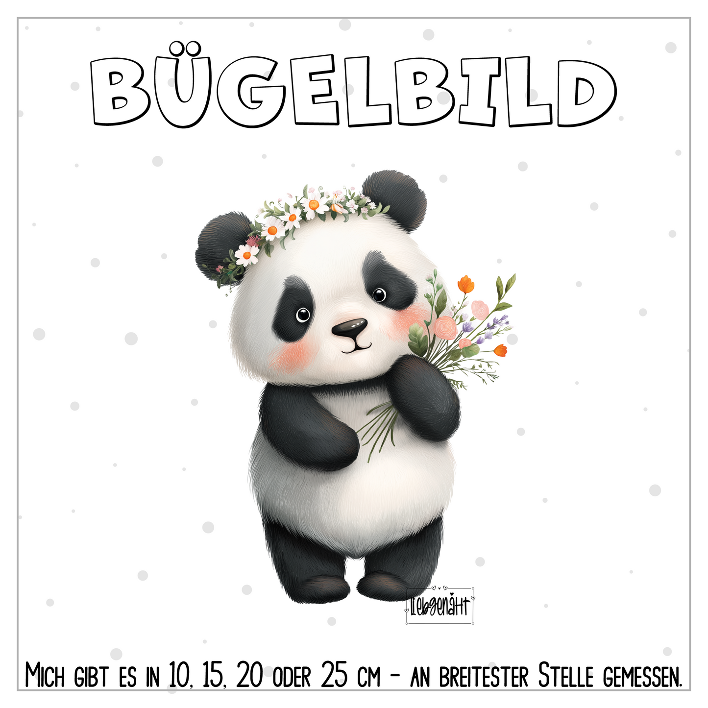 VORBESTELLUNG | BÜGELBILD | PANDA GIRLY