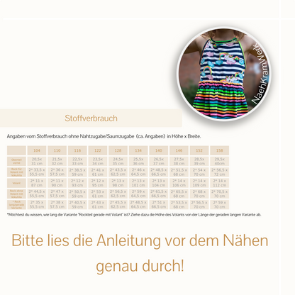 E-BOOK Dress | LiSo`s WildFlower | 104-158
