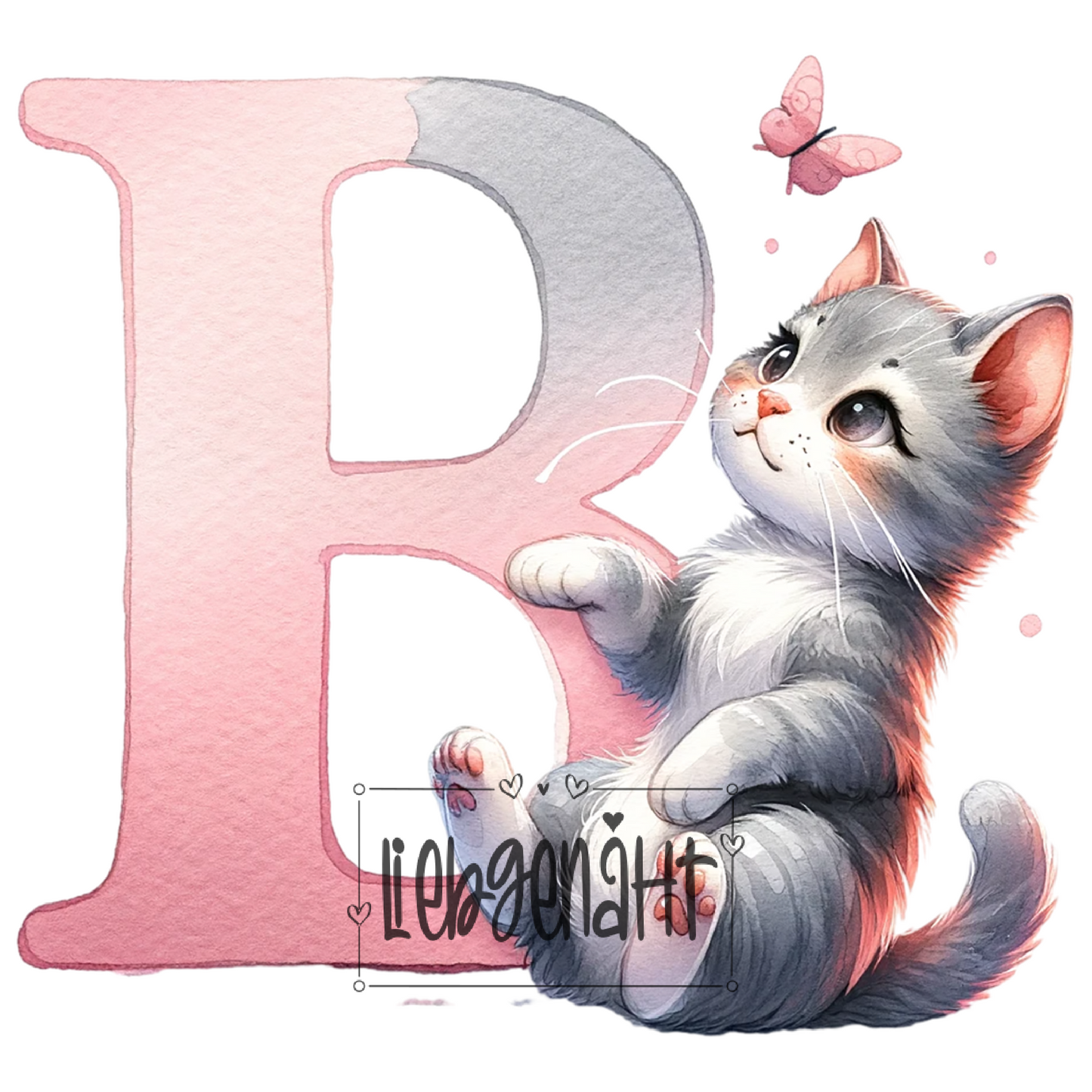 VORBESTELLUNG! - GLITZER - Alphabet Katze