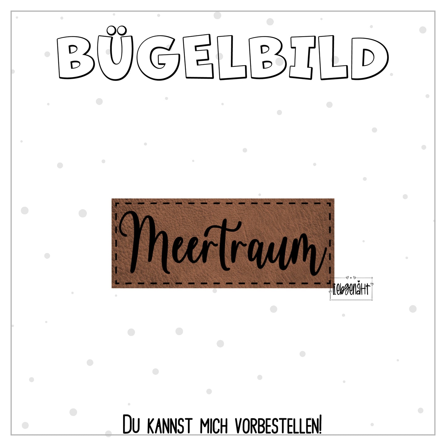 VORBESTELLUNG! Bügellabel Meertraum