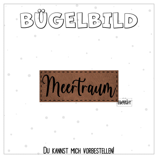 VORBESTELLUNG! Bügellabel Meertraum