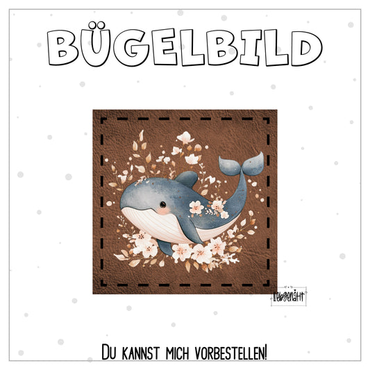 VORBESTELLUNG! Bügellabel - Wal