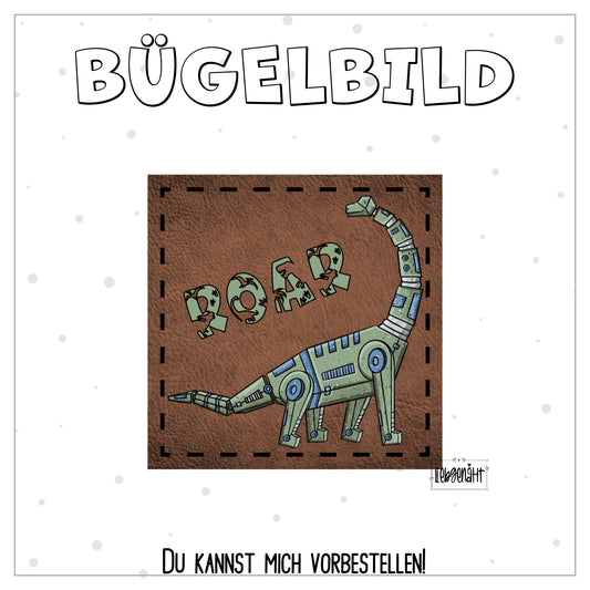 VORBESTELLUNG! Bügellabel - Katzengold - DinoTech